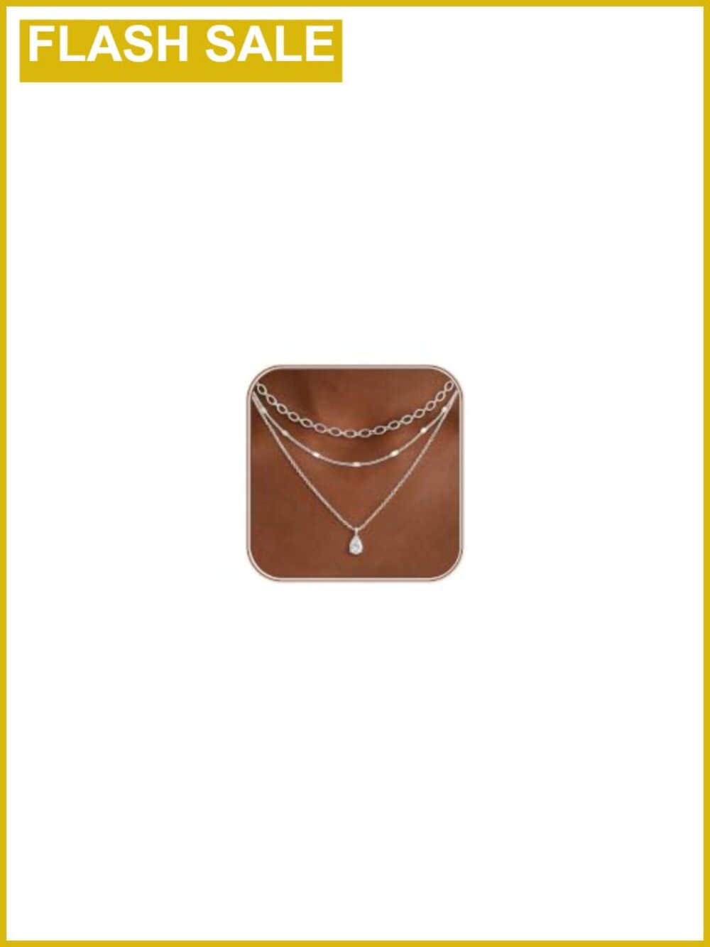 14K Gold Filled Copper Layered Necklace Set 3 Chains Adjustable Non Tarnish
